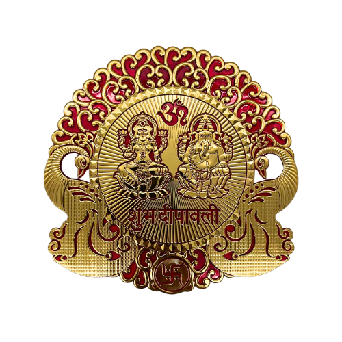 Diwali Decorations Laxmi and Ganesh Happy Deepawali Religious Stickers