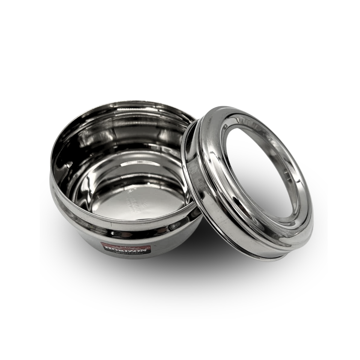 Masala Dabba - Stainless Steel Spice Box with See-Through Lid (11.5cm)
