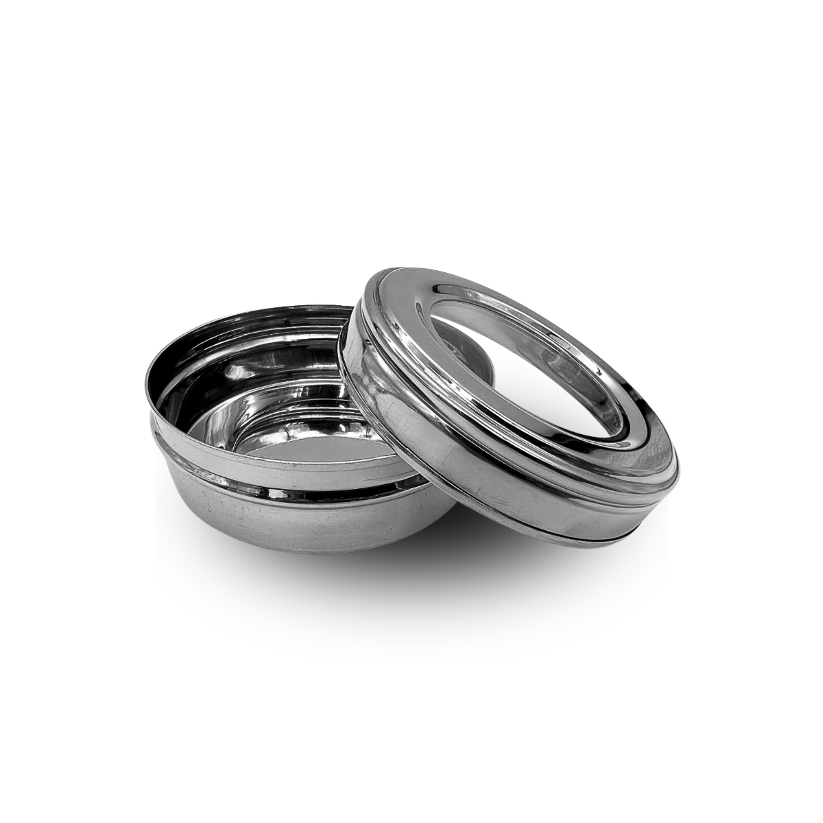 Stainless Steel Masala Dabba with see through lid 12.5cm