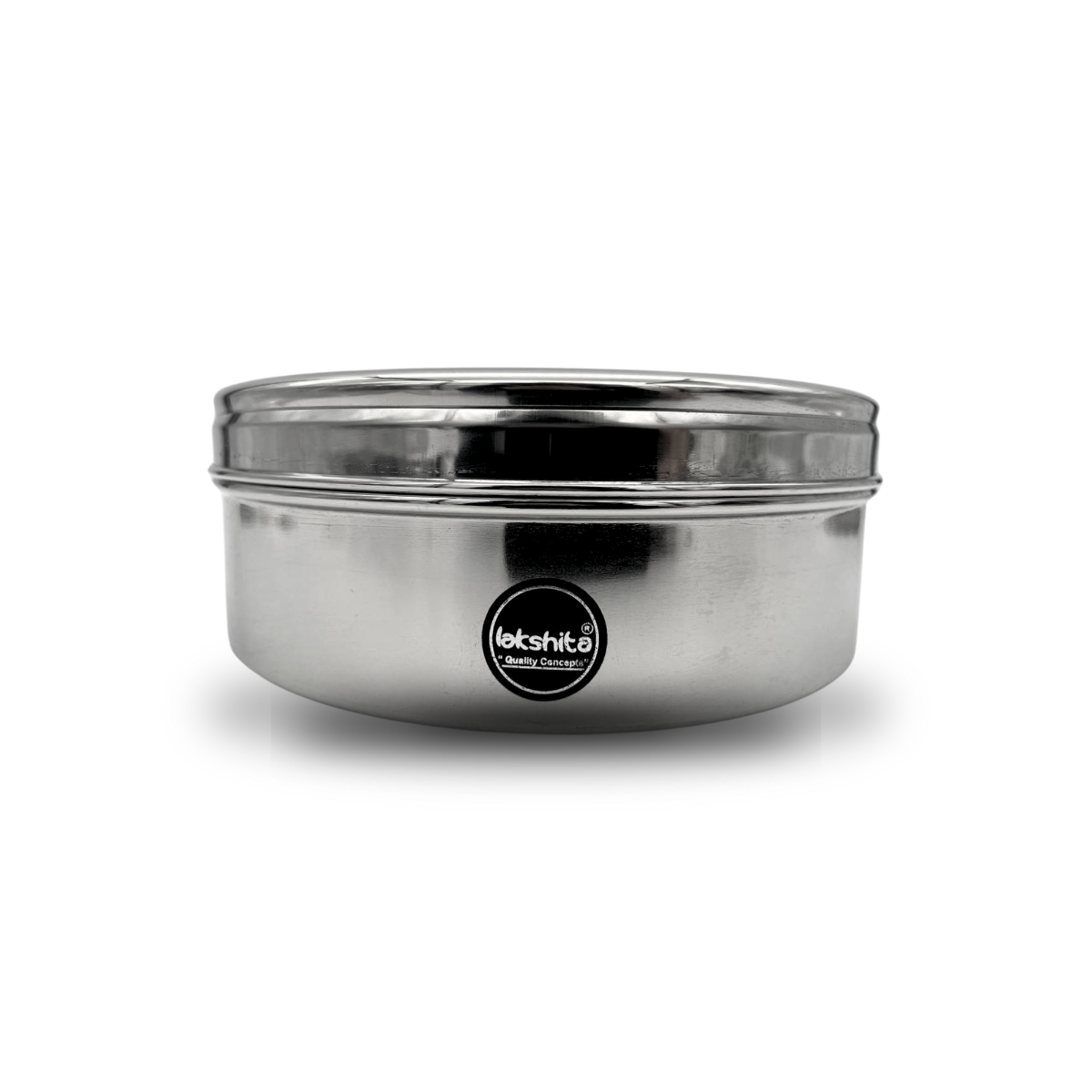 Small Masala Dabba - Stainless Steel Spice Box with See-Through Lid (18.5cm)