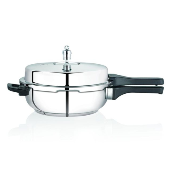 Premier Comfort Pan Pressure Cooker, Stainless Steel Body with Aluminium Base 5 Litre