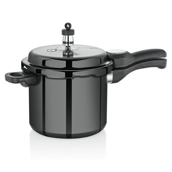 Premier Trendy Black Pressure Cooker Hard Anodized 10L