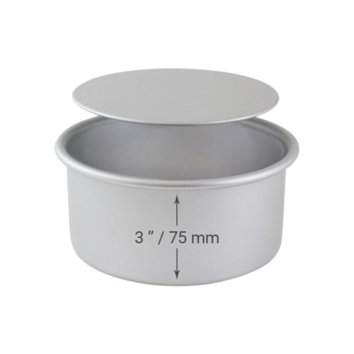 PME Round Cake Pan with Loose Base - Durable Non-Reactive Anodised Aluminium - 12"