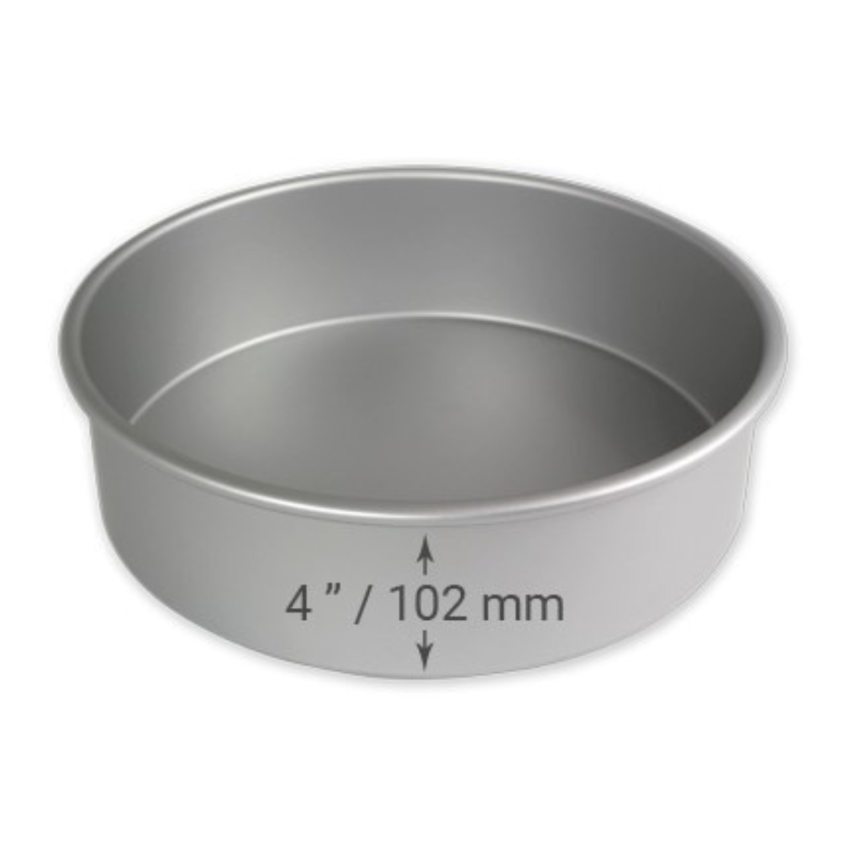 PME Large & Wide Round Cake Pan - Durable Non-Reactive Anodised Aluminium - 14"
