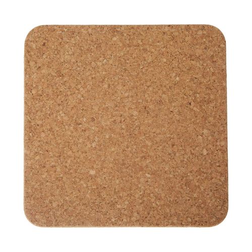 Apollo Set of 2 Square Cork pot Stand in 19.5cm