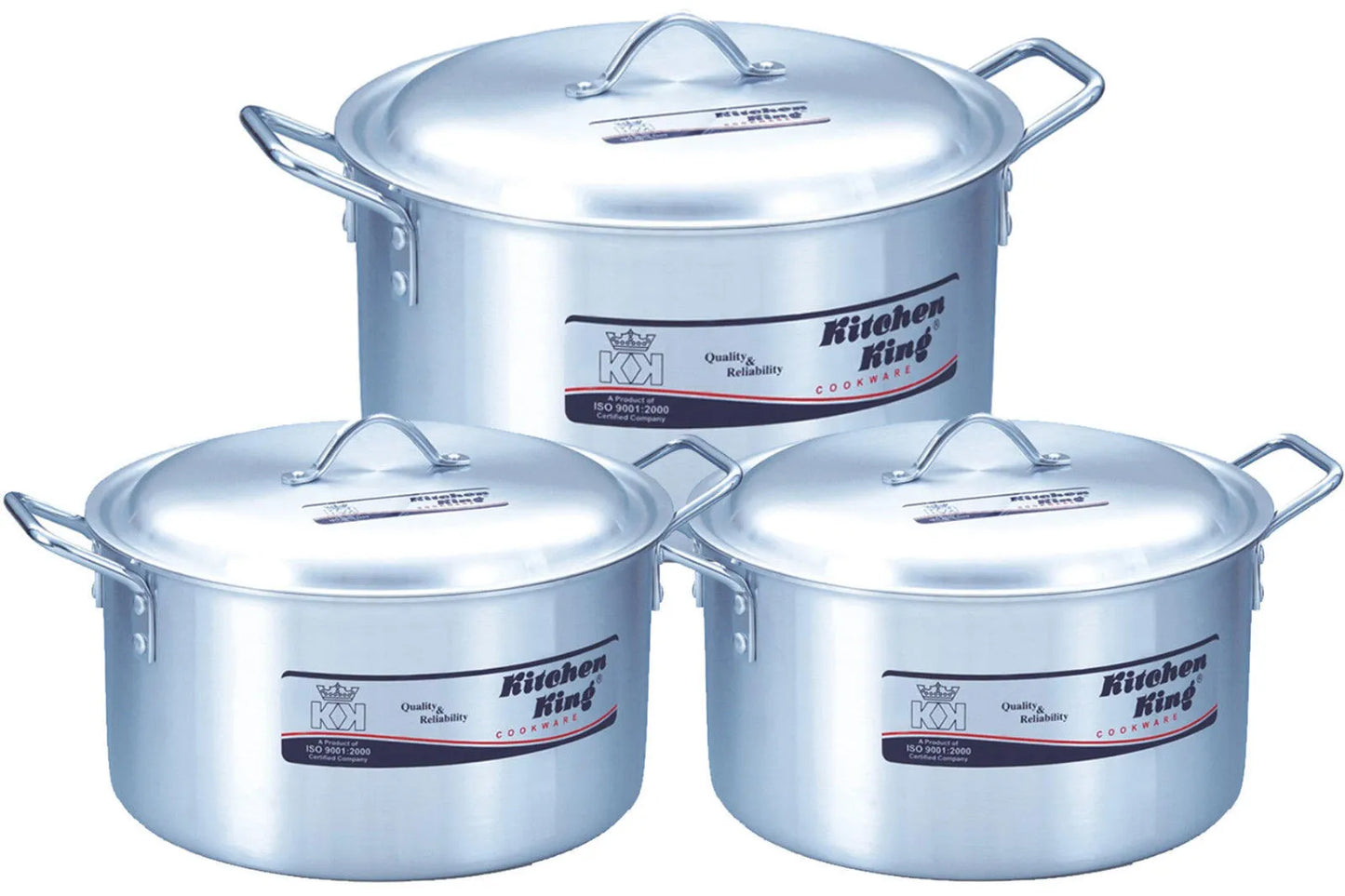 Kitchen King Pride Stock Pot Aluminium Heavy-Duty – Multiple Sizes Available