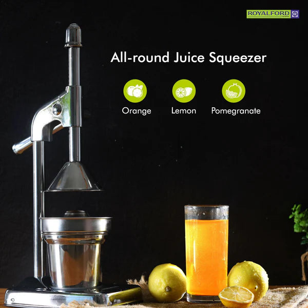 Royalford Heavy-Duty Stainless Steel Hand Press Manual Juicer