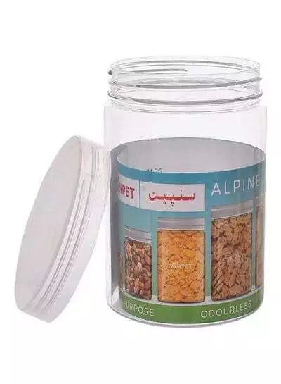 Sunpet Alpine Clear Storage Jars with Spoon and Airtight Lid (Available in 4 sizes)