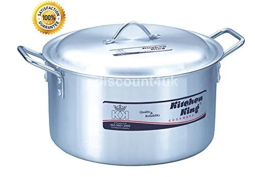 Kitchen King Pride Stock Pot Aluminium Heavy-Duty – Multiple Sizes Available