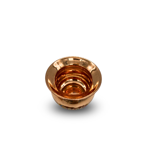 Saga Medium Wide Pure Ayurvedic Copper Lota for Health, Festivals, Puja, and Religious Ceremonies