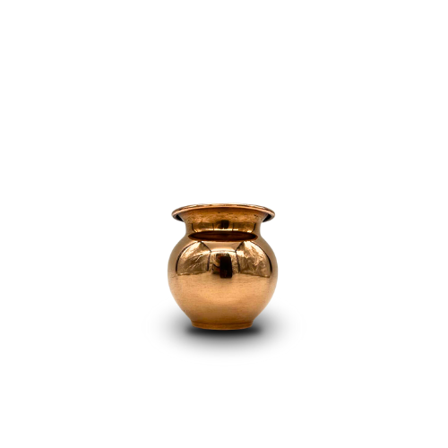 Ambika Small Heavy-Duty Pure Ayurvedic Copper Lota for Health
