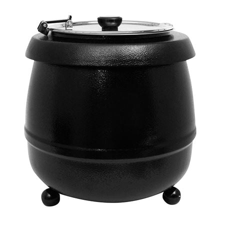 Soup Kettle Black 10 Ltr - UK 3 Pin Plug