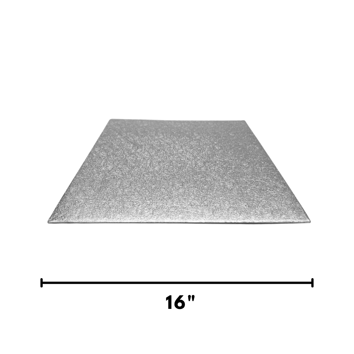 Square Silver Embossed Drum Thick Board 16"