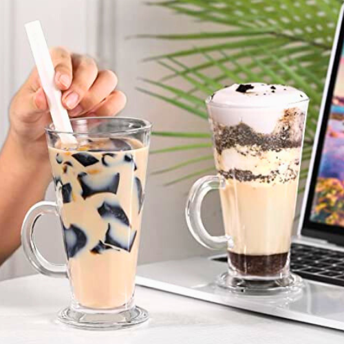 Royal Cuisine Set of 2 Latte Glasses Cup 270ml