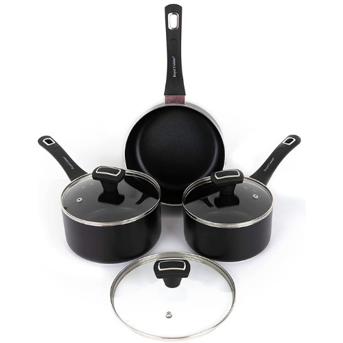 Royal Cuisine 3pcs Aluminium Saucepan Set Non-Stick