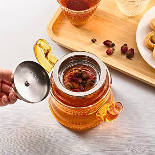 Royal Cuisine Borosilicate Glass Teapot with Removable Infuser 500ml