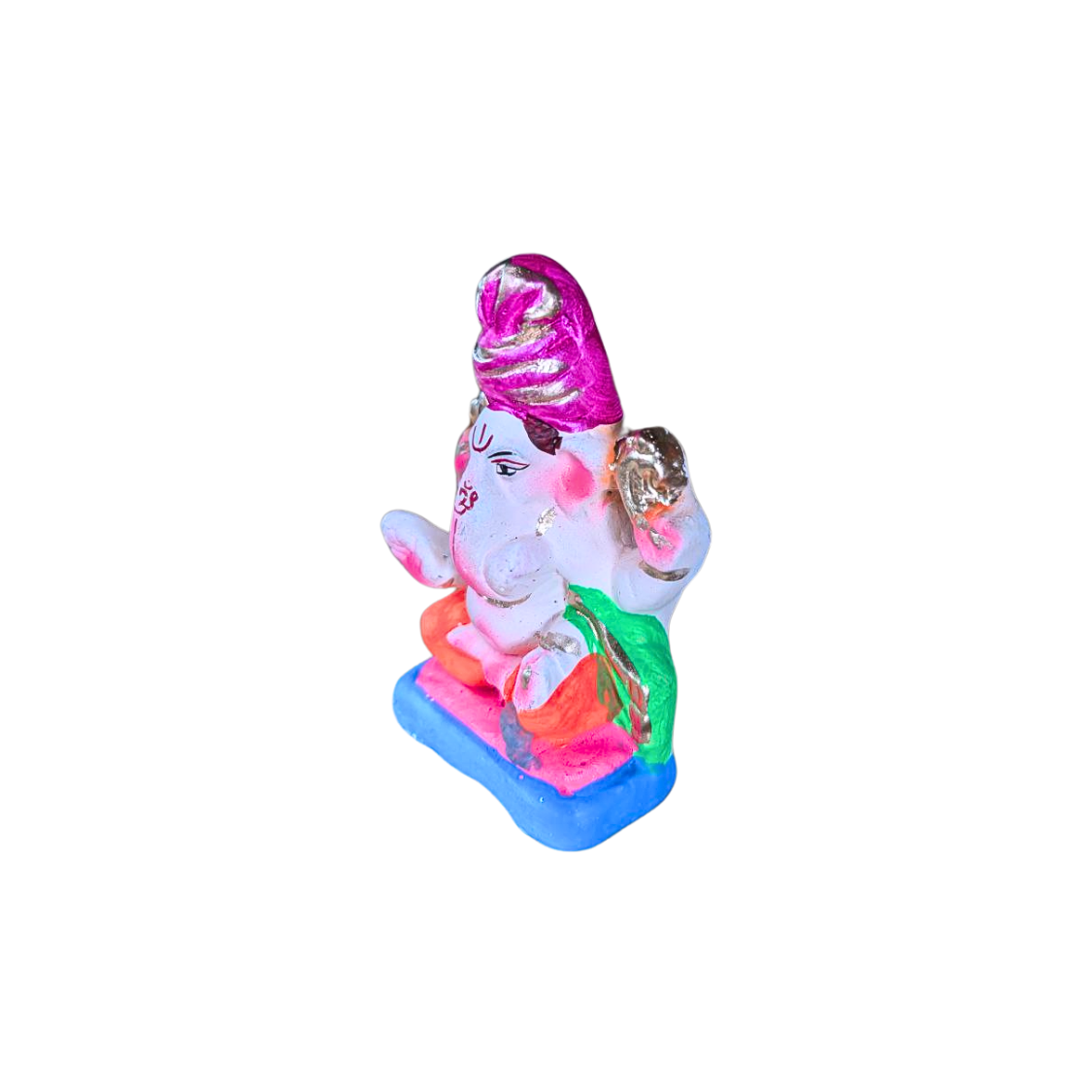 Eco-Friendly Handmade Clay Ganesh Idol for Ganpati Pooja - Available in 3 Sizes