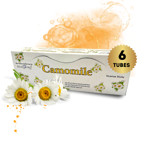 Stamford Pack of 6 Tubes Incense Sticks/Agarbatti - Chamomile