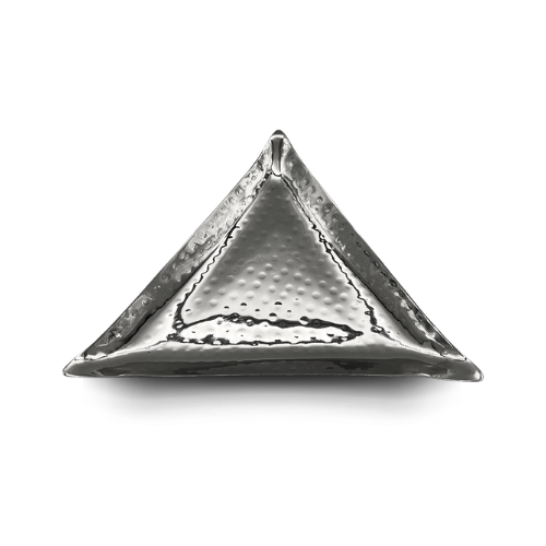 Indian Hammered stainless Steel triangle tray