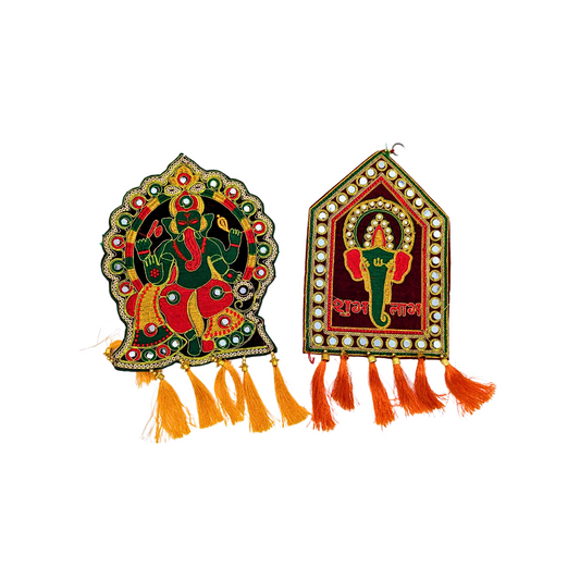 Traditional Ganpati Hanging Toran | Two Variants: Ganpati & Ganpati with Shubh Laabh