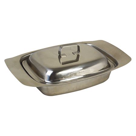 Butter Dish St Steel With Lid