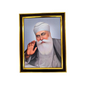 Guru Nanak Dev Ji Religious Portrait with Frame - 35x27cm - Available in Three Colors