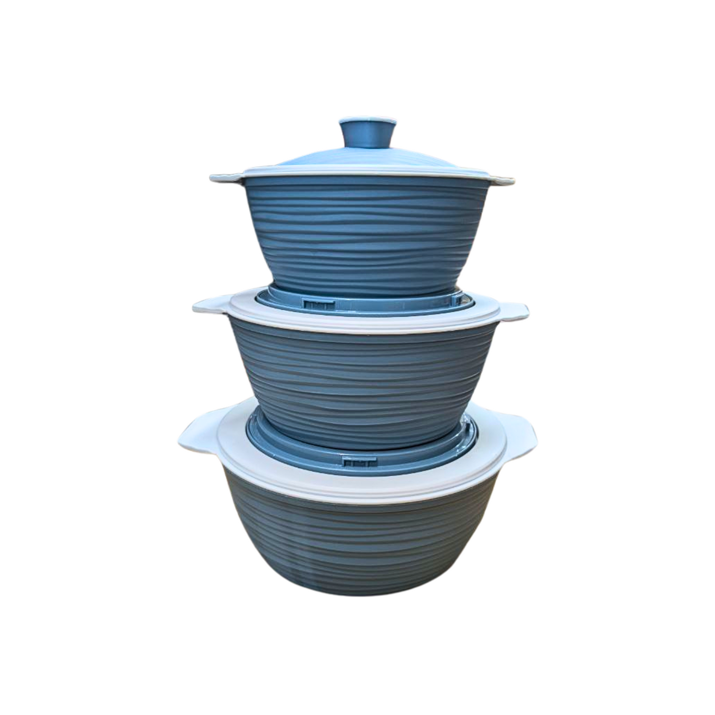 Jaypee Wavelock Casserole with Locking Lid – 1000ml, 1500ml, 2000ml, Blue