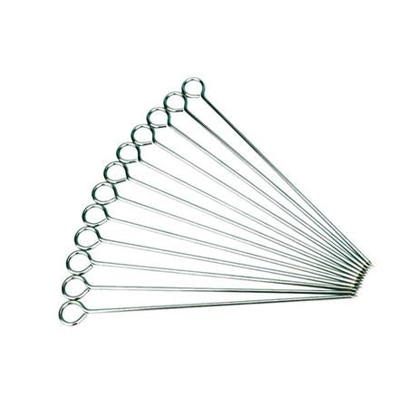 Stainless Steel Skewers Pack of 12 1Doz 30cm 12in