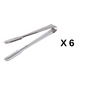 Stainless Steel Ice Tong - 7 Inches - Single, Set of 6 or 12