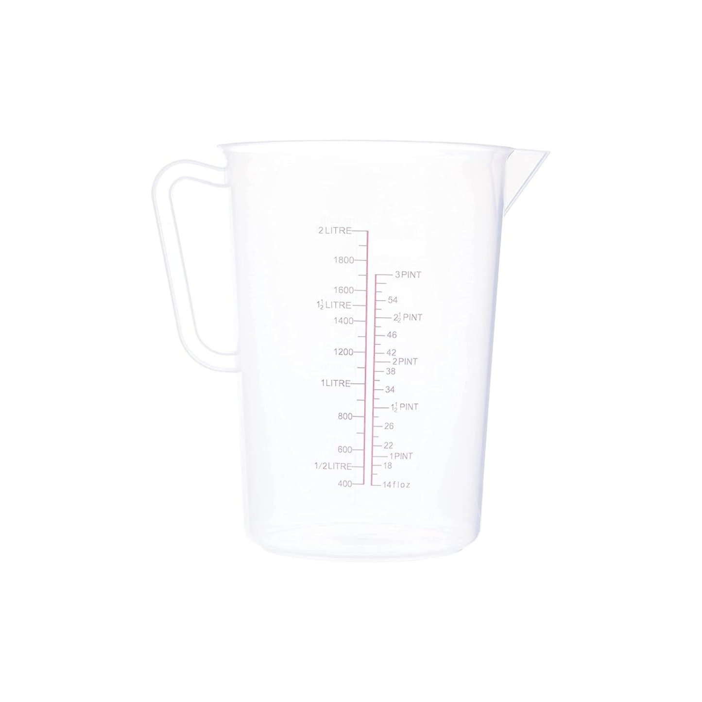 Measuring Jug Plastic Kitchen Bar Polypropylene Measuring Jug 0.5/1/2/3/5Ltr