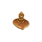 Handmade Clay Diya with Golden Painted Edges – Ganesh & Laxmi Idol Variants