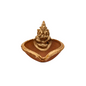 Handmade Clay Diya with Golden Painted Edges – Ganesh & Laxmi Idol Variants