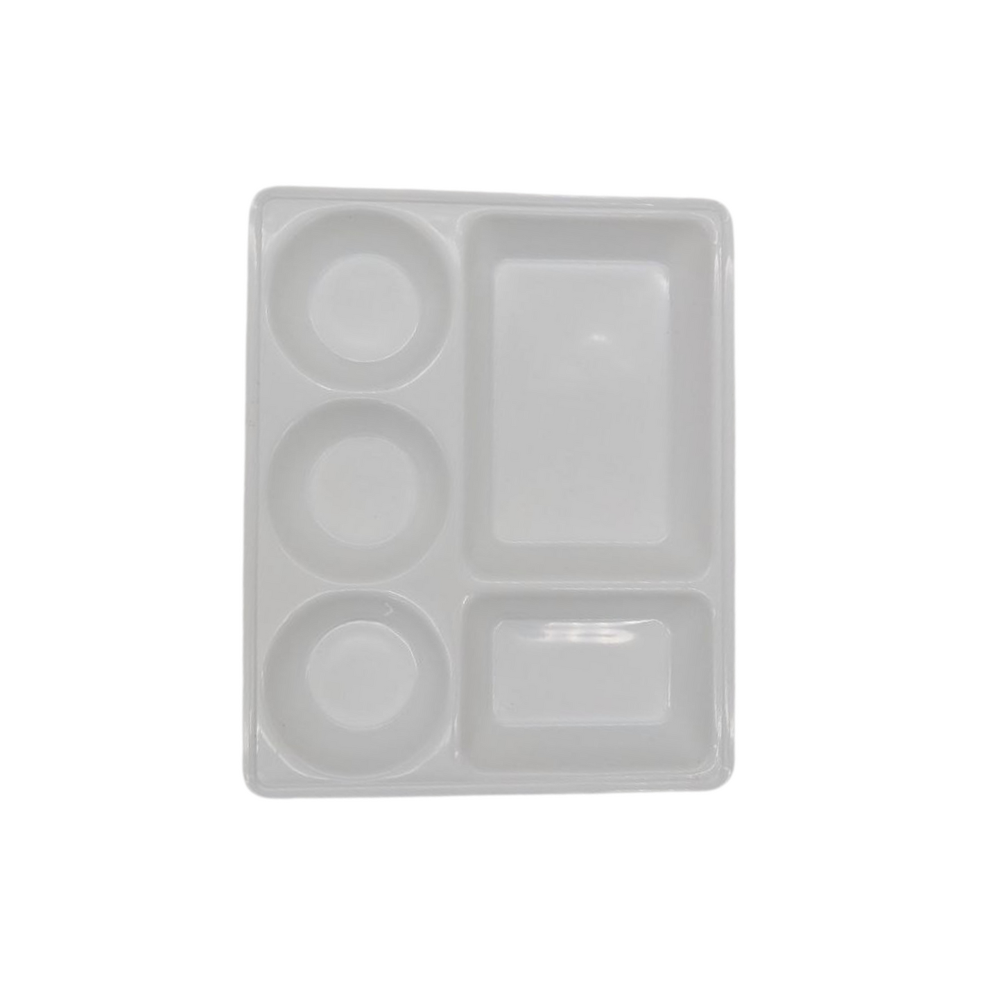 5-Section Food Tray – 34x28cm, Microwave & Dishwasher Safe