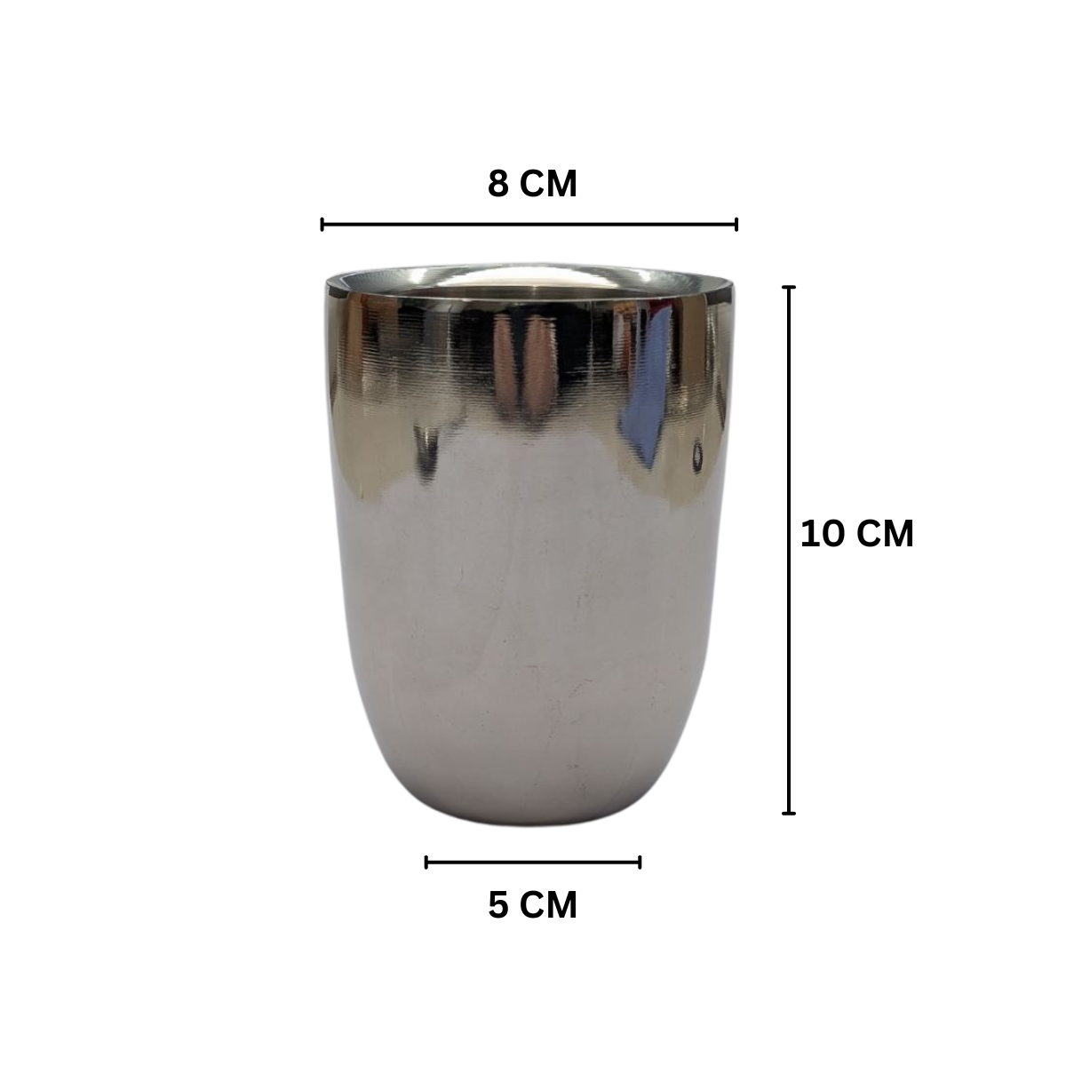 Stainless Steel Double-Walled Outdoor Mugs – 170ml – Set of 2