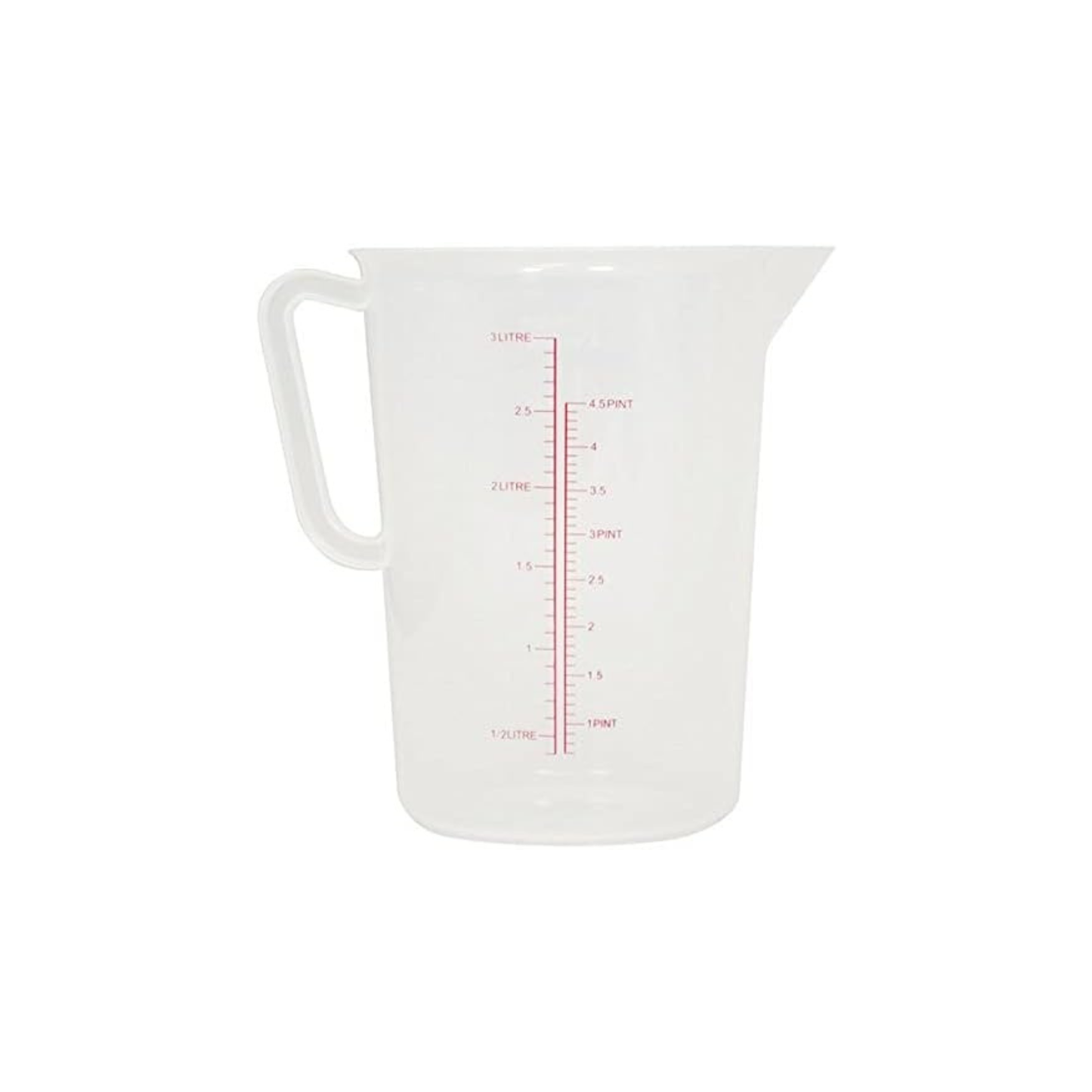 Measuring Jug Plastic Kitchen Bar Polypropylene Measuring Jug 0.5/1/2/3/5Ltr