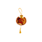 Gold & Red Shubh Diwali Toran – Peacock & Diya Designs (14 cm)