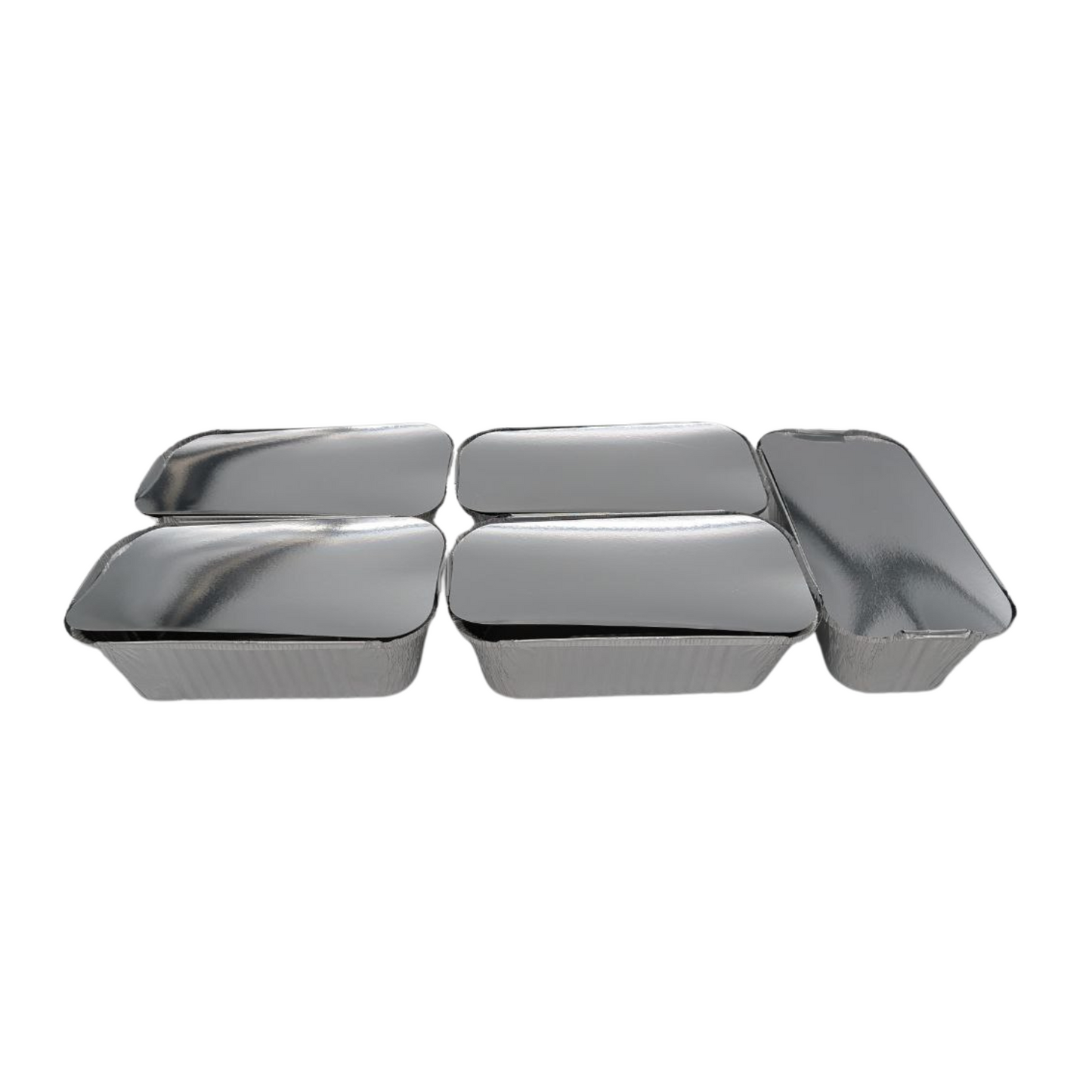 Aluminium Loaf Pan with Lid – Set of 5, 1.5L Capacity