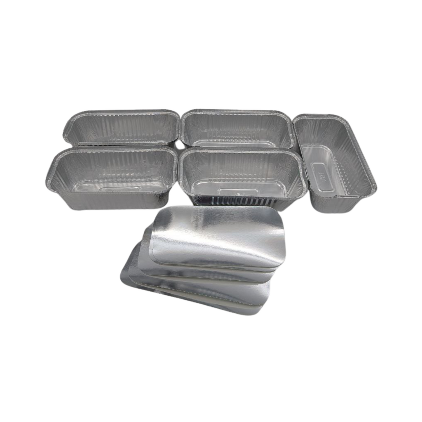 Aluminium Loaf Pan with Lid – Set of 5, 1.5L Capacity