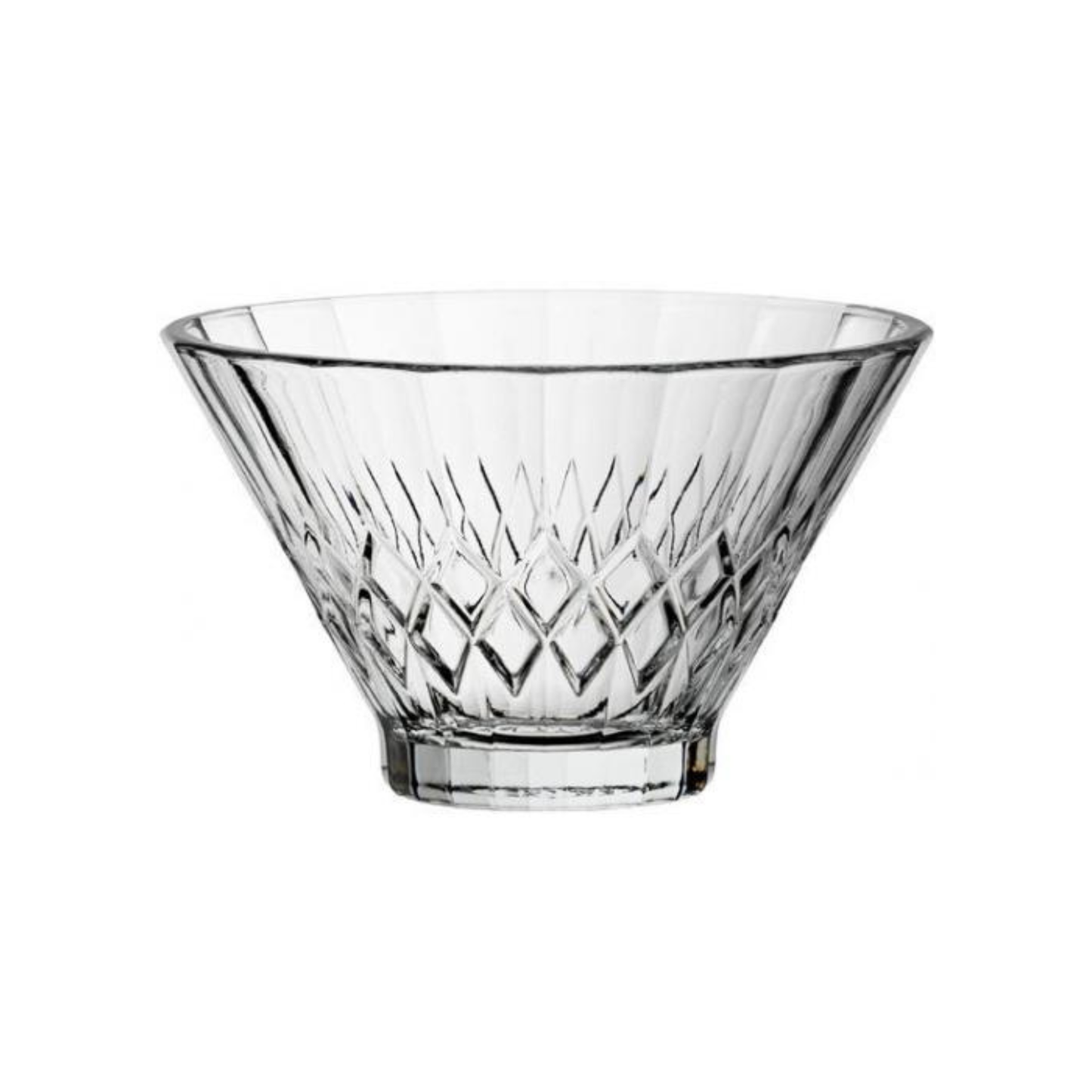 Set of 6 Clear Glass Dessert Bowls 12cm Serving Bowls for Fruit Ice Cream Cereal