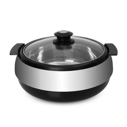 Jaypee Glasserol Serving Casserole – Black, Available in 800ml, 1200ml, 1700ml