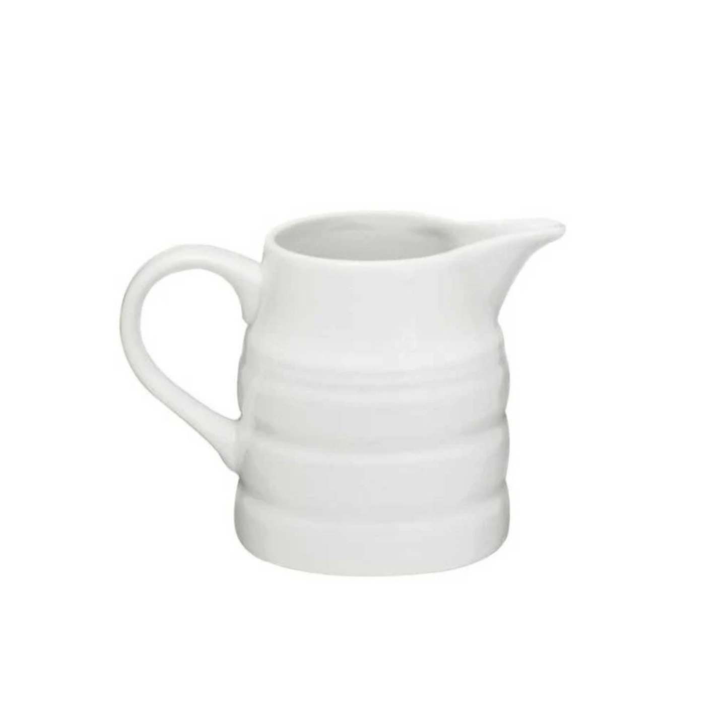 White Ceramic Milk Churn Jug 1 Pint – Classic Farmhouse Cream & Milk Server