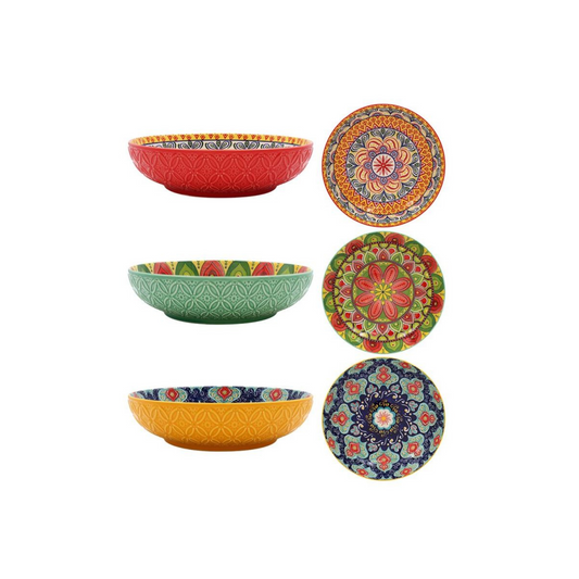 Tuscany Bowl 22cm by Lesser & Pavey – Available in Red, Yellow, and Green