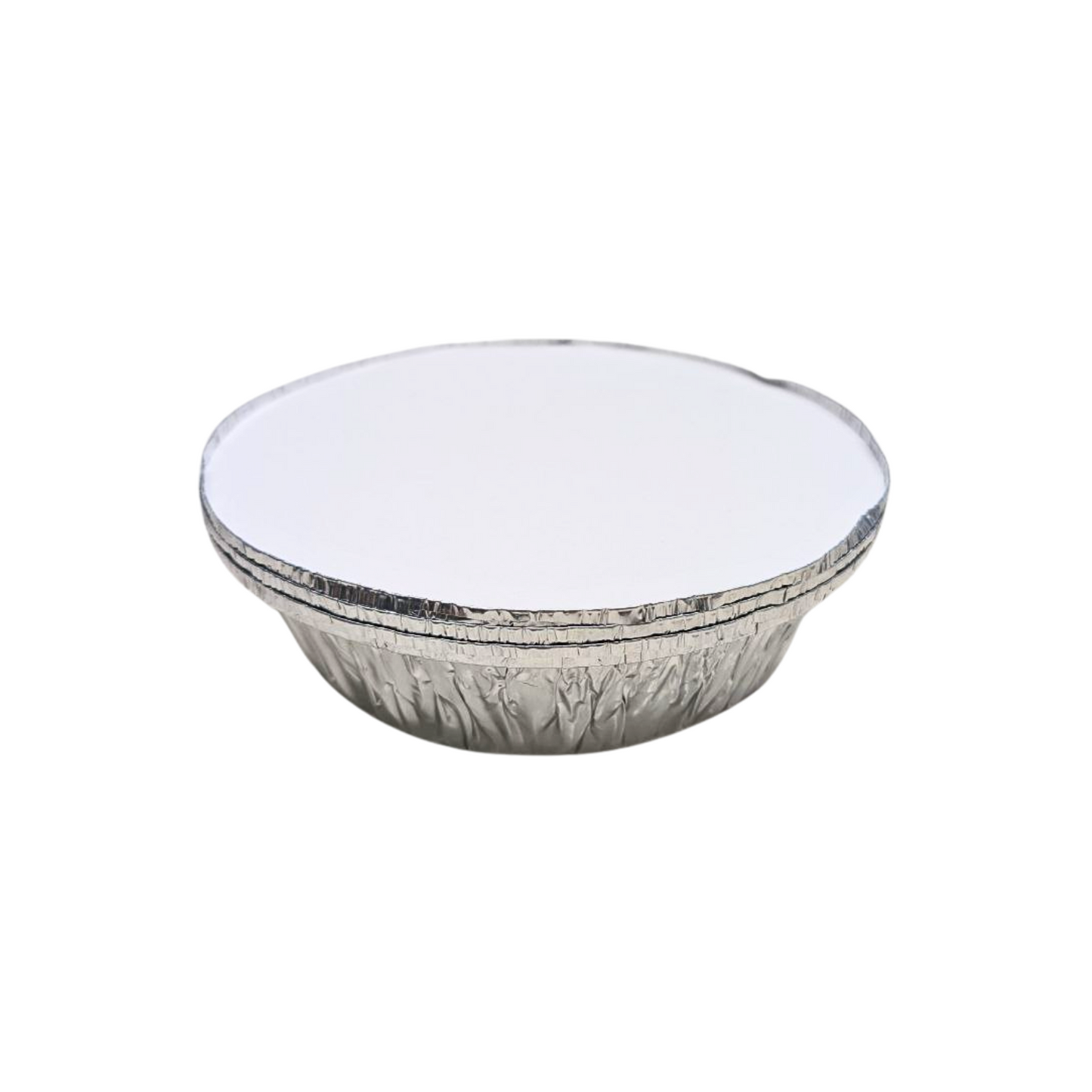 Essential 3-Piece Disposable Aluminium Foil Round Dish Set with Lids – 18cm