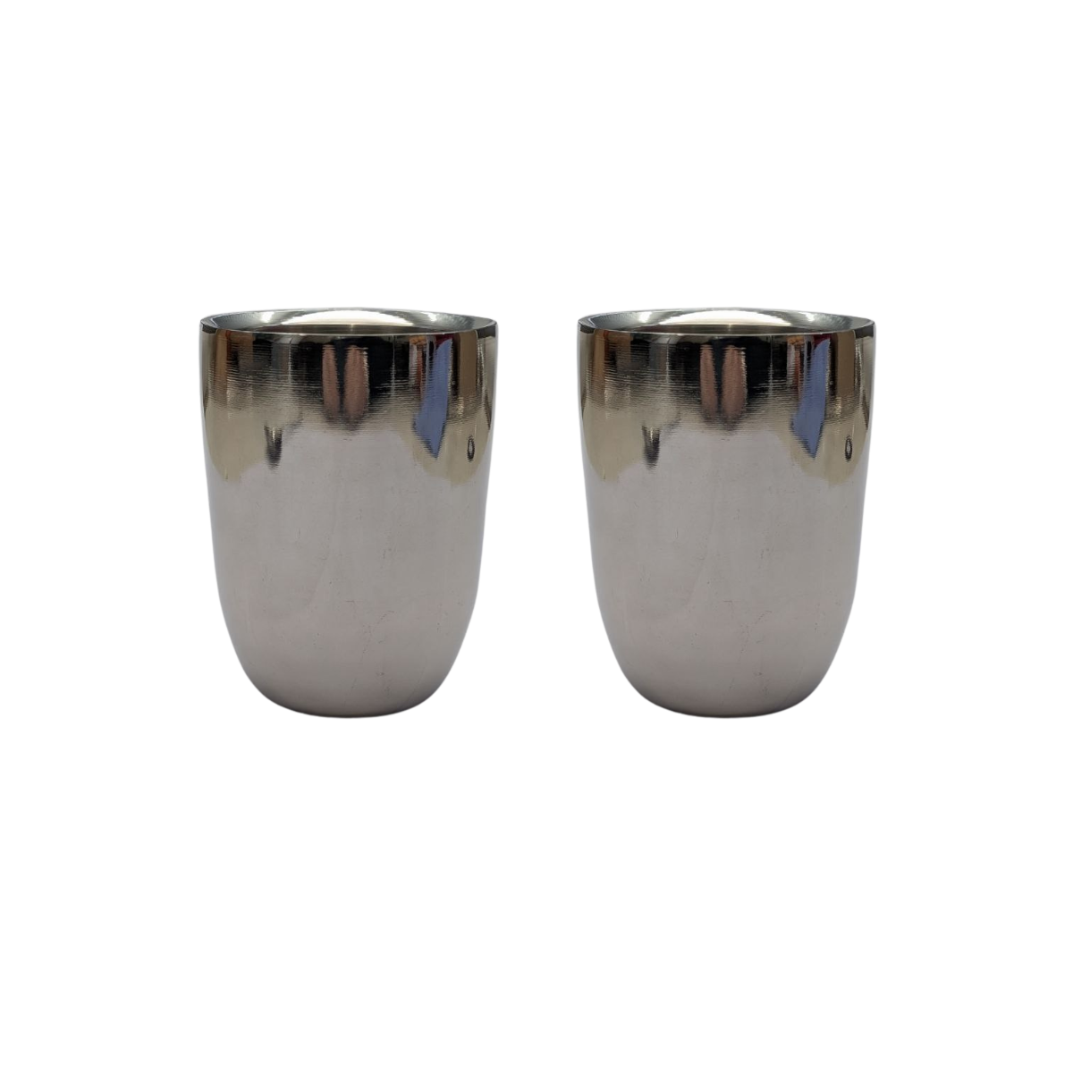 Stainless Steel Double-Walled Outdoor Mugs – 170ml – Set of 2