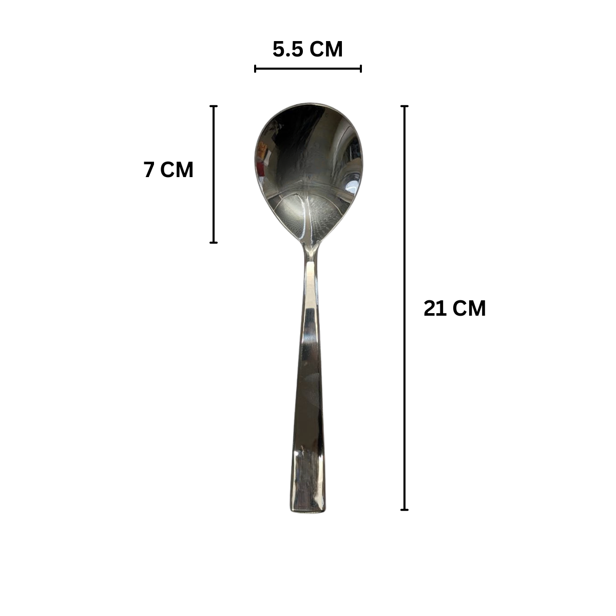 Stainless Steel Serving Spoons – Set of 6 or 12 – 21cm