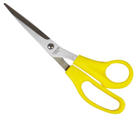 Scissors - St.St Yellow Plastic Handled