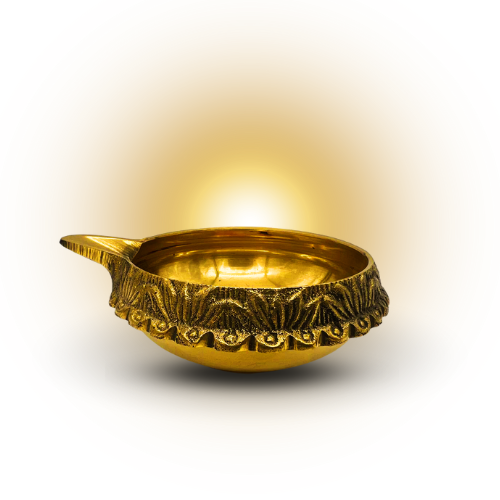 Traditional Indian Religion Pooja Diya Brass No 9