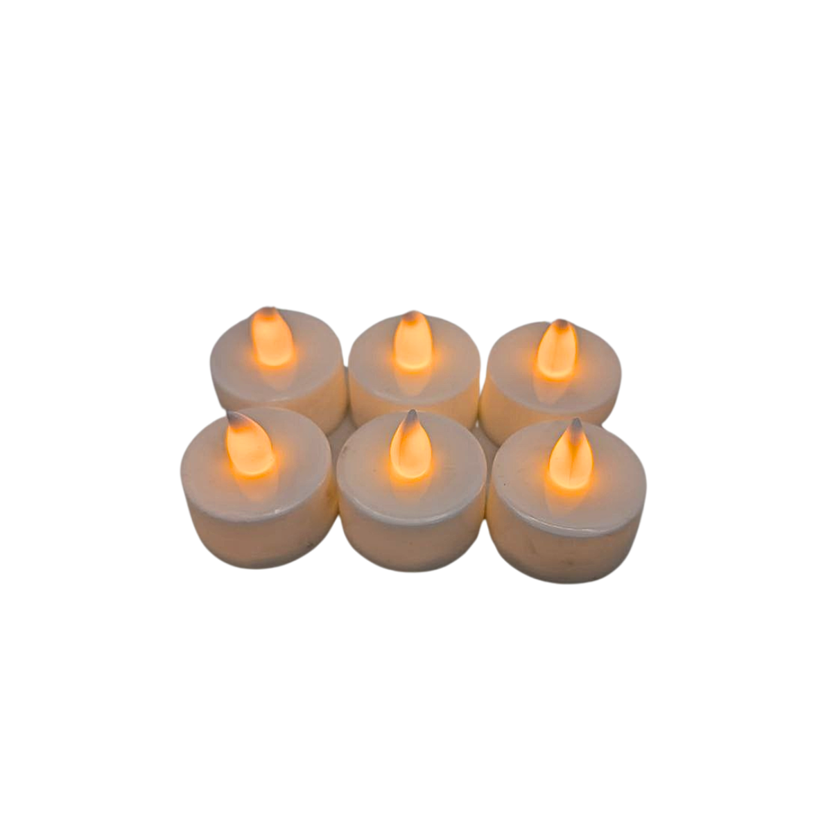 Flameless LED Tealight Candles - Flickering, Realistic, Safe - Warm White (Set of 6, 12, or 24)