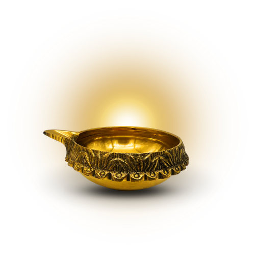 Traditional Indian Religion Pooja Diya Brass No 7