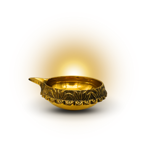 Traditional Indian Religion Pooja Diya Brass No 6